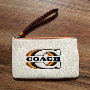 coach retro wristlet. brand new.